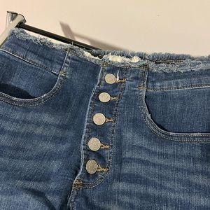Express skinny jeans high rise with button fly